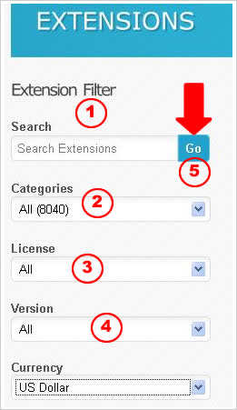 Cara cepat menemukan extentions opencart