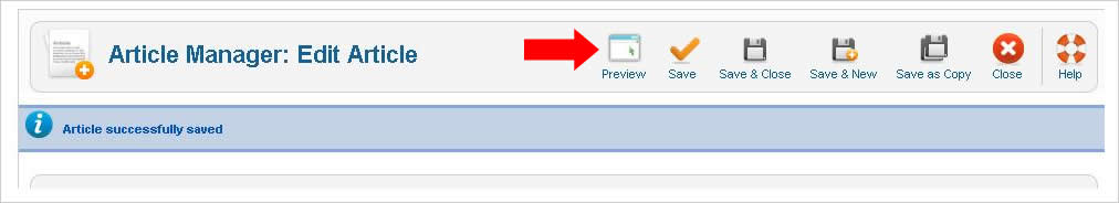 Cara Preview Artikel sebelum Publish Joomla