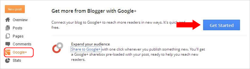 Cara share posting ke Google Plus